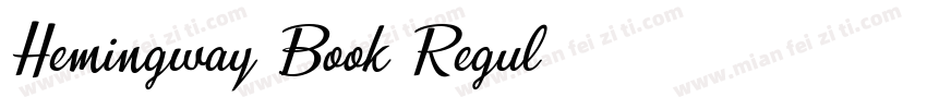 Hemingway Book Regul字体转换